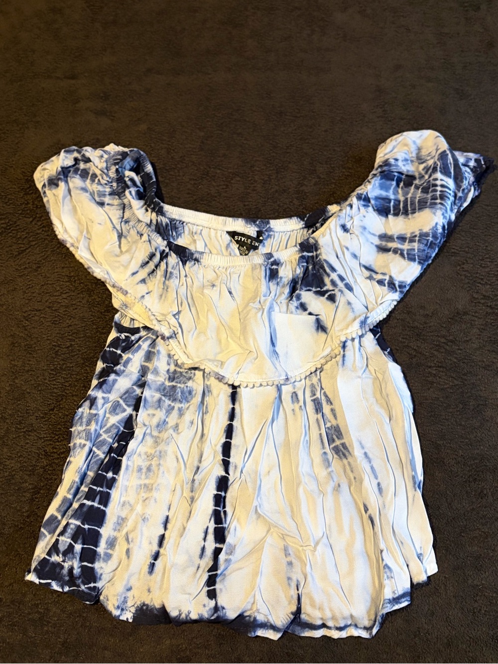 Style Envy Tie Die Summer Blouse